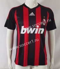 Retro Version 08-09 AC Milan Home Red&Black Thailand Soccer Jersey AAA-503