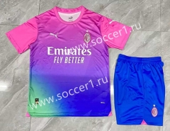 2023-2024 AC Milan 2nd Away Pink Soccer Uniform-3454