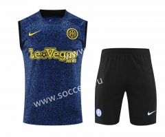 2023-2024 Inter Milan Royal Blue Thailand Soccer Vest Uniform-418