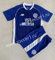 2023-2024 Cardiff City Home Blue Soccer Uniform-AY
