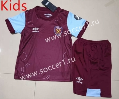 2023-2024 West Ham United Home Red Kids/Youth Soccer Uniform-507