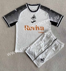 2023-2024 Swansea City Home White Soccer Uniform-AY