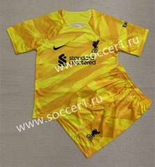 2023-2024 Liverpool Goalkeeper Yellow Soccer Uniform-AY