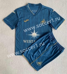 2023-2024 Swansea City Away Blue Soccer Uniform-AY