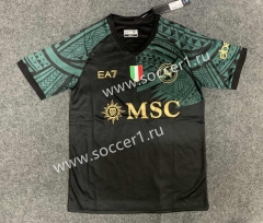 2023-2024 Napoli 2nd Away Black&Green Thailand Soccer Jersey-GB
