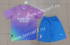 2023-2024 AC Milan 2nd Away Purple Soccer Uniform-718