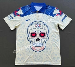 2023-2024 Day Of The Dead Special Version Deportivo Guadalajara Light Yellow Thailand Soccer Jersey AAA-912