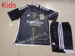 2023-2024 Benfica Away Black Kids/Youth Soccer Uniform-507