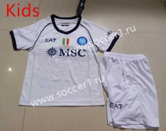 2023-2024 Napoli Away White Kid/Youth Soccer Uniform-507
