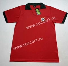 Retro Version 1972 Portugal Home Red Thailand Soccer Jersey AAA-2282