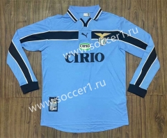 Retro Version 1998-2000 Lazio Home Blue LS Thailand Soccer Jersey AAA-SL