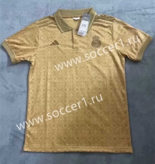 2023-2024 Special Version Real Madrid Golden Thailand Polo Shirt-1905