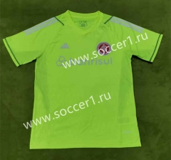 2023-2024 Brazil Fluorescent Green Thailand Training Soccer Jersey AAA-9755