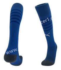 2023-2024 Al Nassr FC Home Blue Soccer Socks-B405
