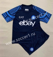 2023-2024 Napoli Blue&Black Soccer Uniform-AY
