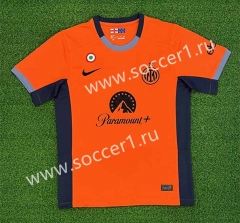 (S-4XL) 2023-2024 Inter Milan 2nd Away Orange Thailand Soccer Jersey AAA-403