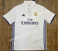 Retro Version 16-17 Real Madrid Home White Thailand Soccer Jersey AAA-SL
