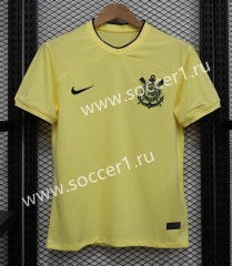 2023-2024 Corinthians 2nd Away Yellow Thailand Soccer Jersey AAA-888