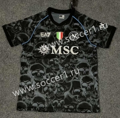 (S-4XL) 2023-2024 Napoli Halloween Black Thailand Soccer Jersey-0485