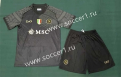 2023-2024 Napoli Black Soccer Uniform-8975