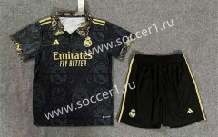 2023-2024 Real Madrid Special Version Black Soccer Uniform-8975