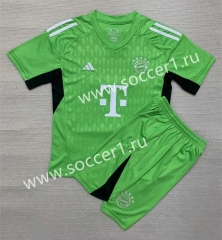 2023-2024 Bayern München Goalkeeper Green Soccer Uniform-AY
