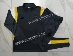 2023-2024 Borussia Dortmund Grey Thailand Soccer Tracksuit -815