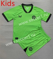 2023-2024 Aston Villa Goalkeeper Green Kids&Youth Soccer Uniform-AY