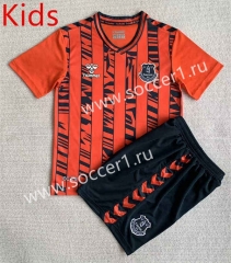 2023-2024 Everton Away Orange Kids/Youth Soccer Uniform-AY