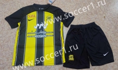 2023-2024 Ittihad Football Club Home Yellow&Black Soccer Unifrom-718