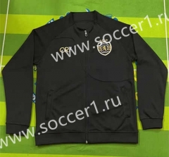 2023-2024 Sporting Clube de Portugal Black Thailand Soccer Jacket-HR