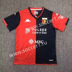With Sponsor Logo 2023-2024 Genoa CFC Home Red&Blue Thailand Soccer Jersey AAA-417