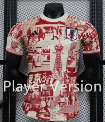 Player Version 2023-2024 Japan Red&Yellow Thailand Soccer Jersey AAA-888