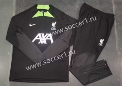 (S-3XL) 2023-2024 Liverpool Black Thailand Soccer Tracksuit-GDP
