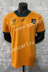 2023 Australia Home Orange Thailand Rugby Shirt