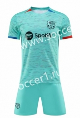 2023-2024 Barcelona 2nd Away Blue Soccer Uniform-1506
