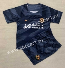 2023-2024 Chelsea Goalkeeper Black&Grey Soccer Uniform-AY