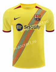 2023-2024 Barcelona Yellow Thailand Training Soccer Jersey-418