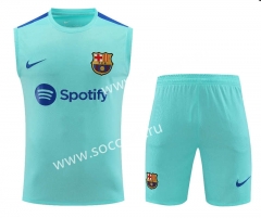 2023-2024 Barcelona Blue Thailand Training Soccer Vest Uniform-418