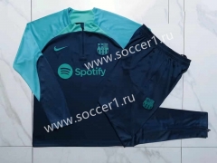 2023-2024 Barcelona Royal Blue Thailand Soccer Tracksuit Uniform -815