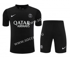 2023-2024 Paris SG Black Thailand Training Soccer Uniform-418