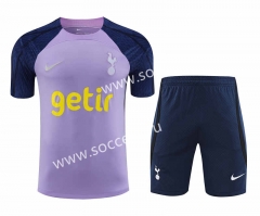 2023-2024 Tottenham Hotspur Light Purple Thailand Training Soccer Uniform-418