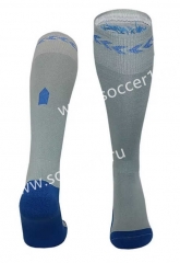 2023-2024 Everton 2nd Away Light Gray Soccer Socks