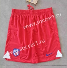 2023-2024 Atletico Madrid Home Red Thailand Soccer Shorts