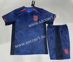 2023-2024 USA Away Royal Blue Soccer Unifrom-9031