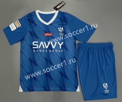 2023-2024 Al-Hilal Saudi Blue Soccer Uniform-9031