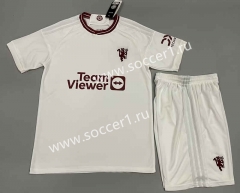 2023-2024 Manchester United Away White Soccer Uniform-9031