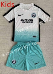 2023-2024 Brighton & Hove Albion 2nd Away White Kids/Youth Soccer Uniform-AY