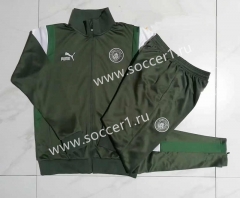 2023-2024 Manchester City Dark Green Thailand Soccer Jacket Uniform-815