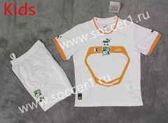 2023-2024 Ivory Coast Away White Kids/Youth Soccer Unifrom-3454